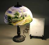 Reverse Oil Painted Lamp
