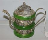 Jade and Silver Tea pot