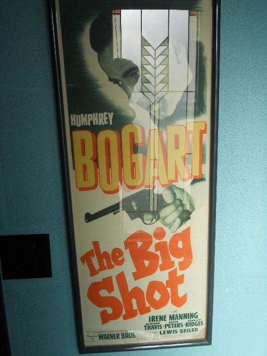 Humphrey Bogart The Big Shot original 1 sheet movie poster