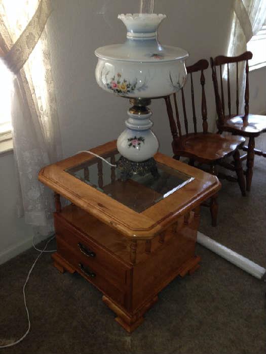 Vintage Lamp, End Table