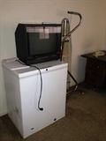 Small Upright Freezer, TV, Ironing Board