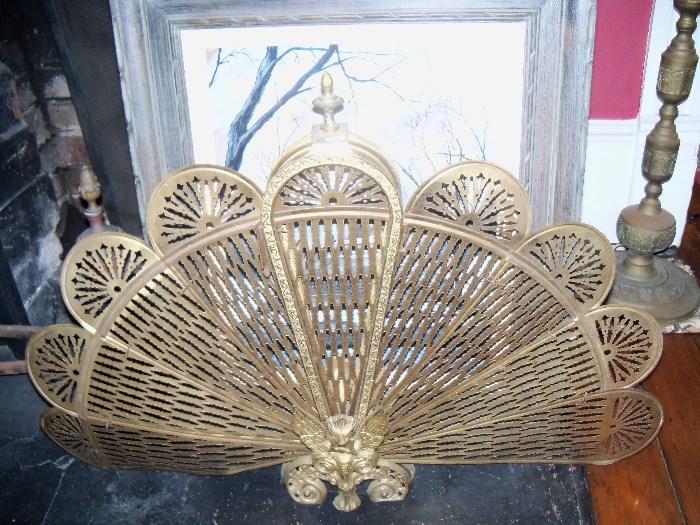 vintage fireplace stand