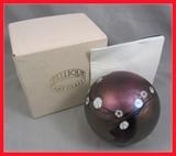 AMAZING IRIDESCENT ZELLIQUE ART GLASS PAPERWEIGHT BY JOE MOREL!