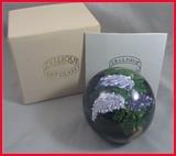 BEAUTIFUL ZELLIQUE ART GLASS "WISTERIA" PAPERWEIGHT BY JOE MOREL!