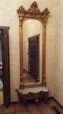 Tall, ornate Pier mirror.