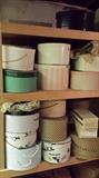 Vintage and collectible hats and boxes.