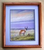 Dick Sorenson (Casper artist) print "Antelope", #8/475, 11" x 13"