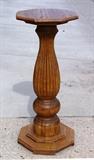 Antique oak pedestal