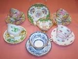 6 Shelley bone china cups & saucers