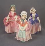 5" Royal Doulton figurines: "Bo Peep" HN1811; "Dinky Do" HN1678, "Tootles" HN1680