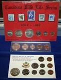 Coin sets, including United States 1964 Mint Set