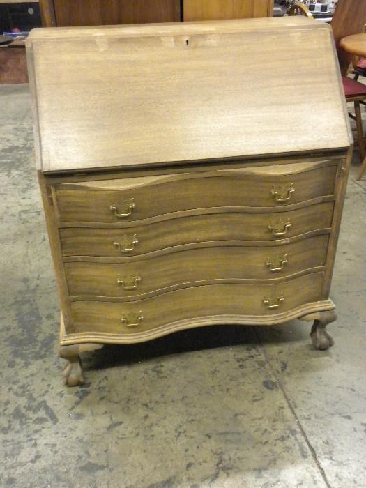 Secretary Chest of Drawers with claw feet