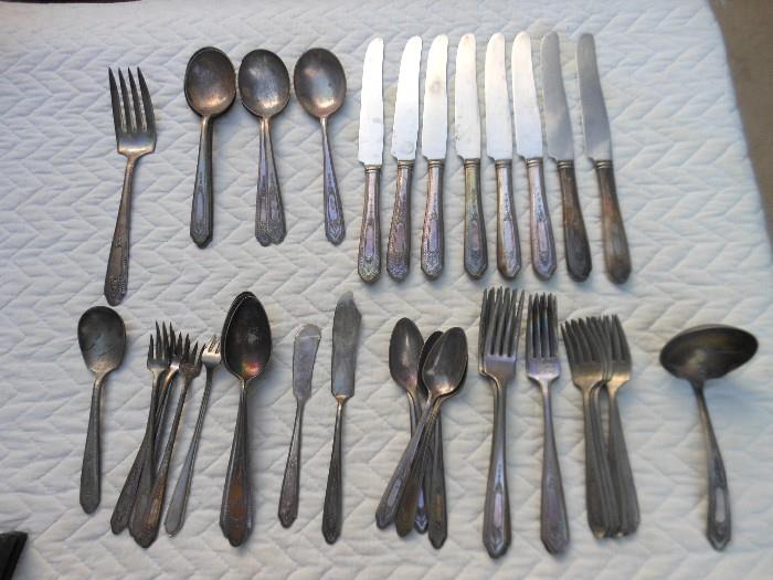 Vintage National Silver Co. NS CO Silverplate Flatware