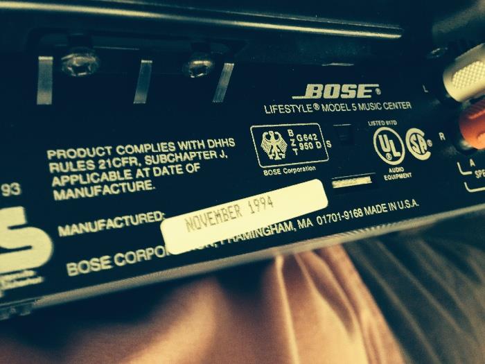 Bose lifestyle 5 surround sound system