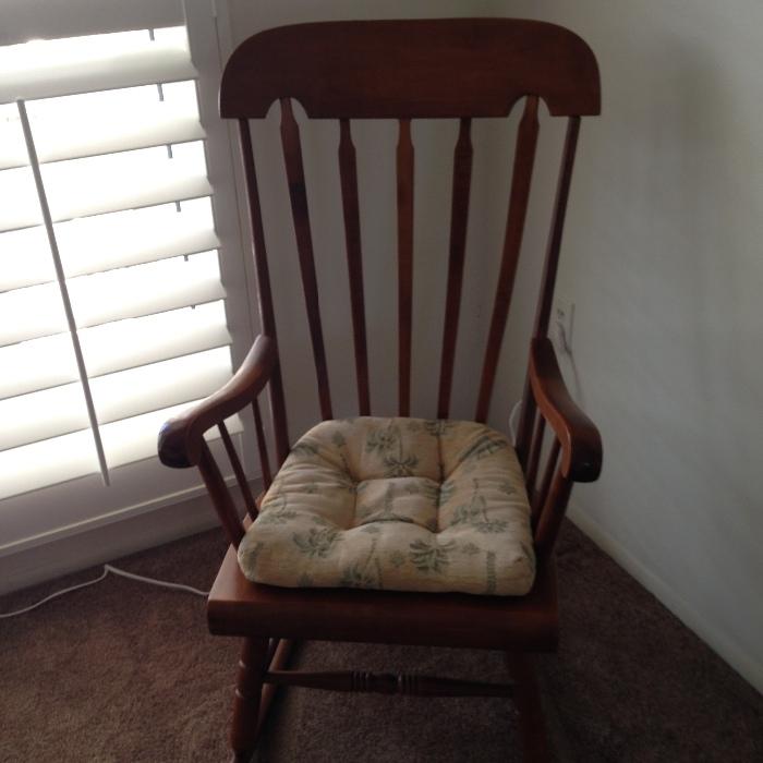 Tell city all wood rocking chair
