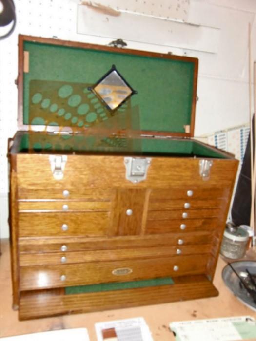 oak machinist chest