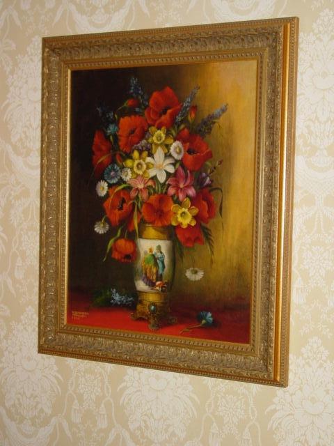 One of two oil paintings from Germany.