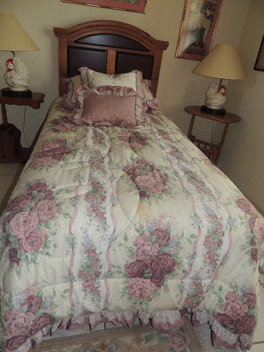 Mission Style Twin Bed Like new