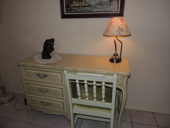 French Provencal Desk and Chair