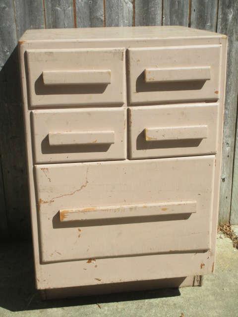 Old Painted Multi Drawer Cabinet