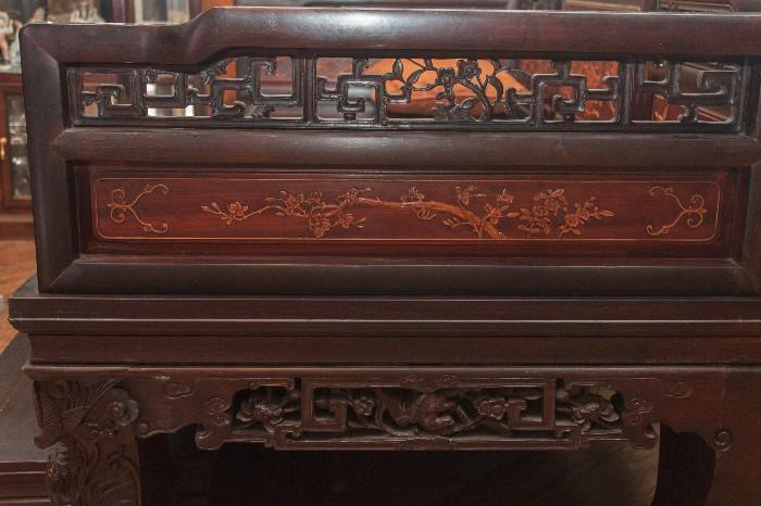 Chinese Opium Bed Details