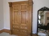 beautiful antique pine armoir from France