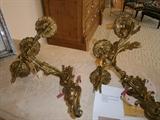 pair of French sconces, there are Italian sconces & brass French sconces from a ship very special!