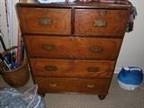 antique campaign chest from Maine