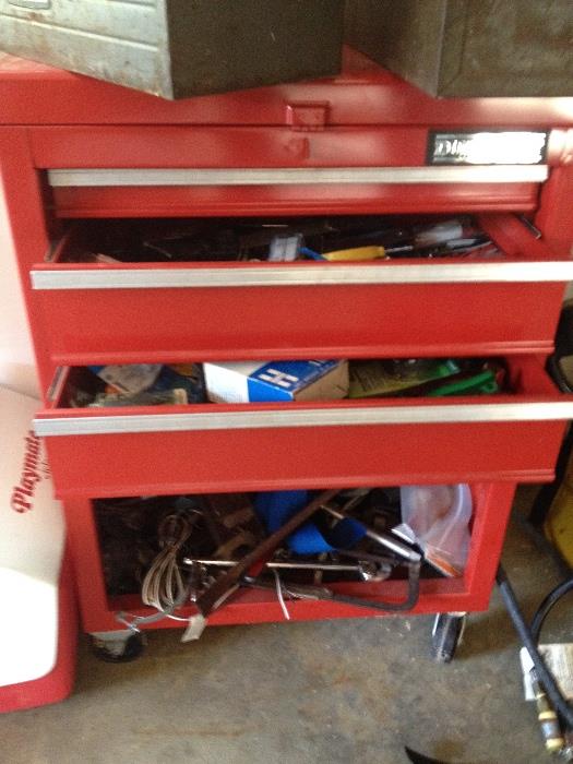tool cabinet with tons of tools