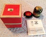  Antique Russian Lacquered  trinket box