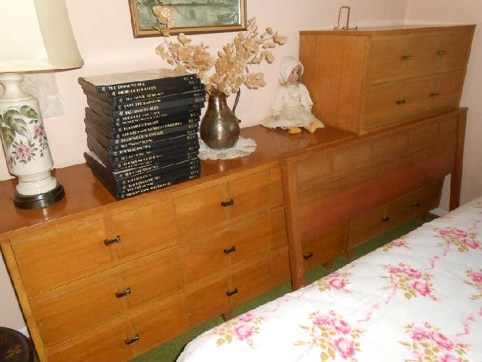 mid century dressers and nightstand