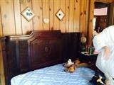 antique headboard