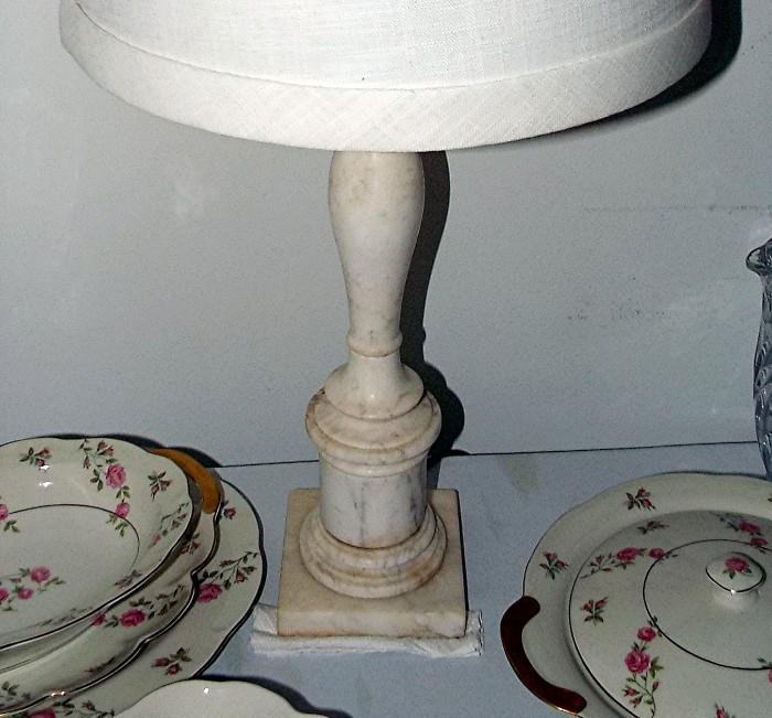 ANTIQUE MARBLE LAMP