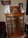 Curio Display Cabinets, Elvis, Record Player/Radio