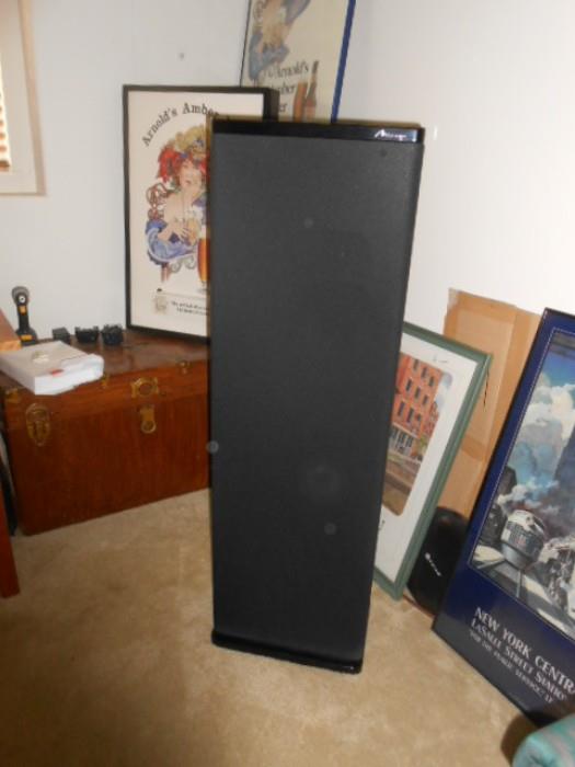 Mirage tower speakers, we will have these hooked up for your listening pleasure