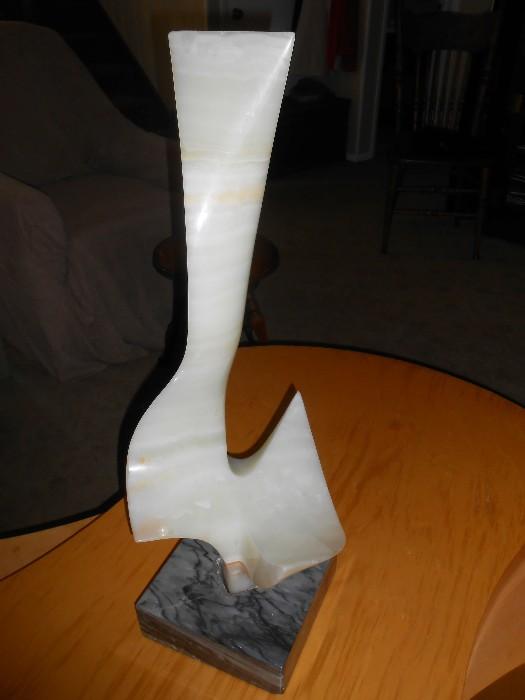 Nierman Sculputure, Onyx titled "The Flame"