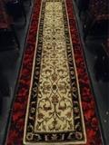 LARGE NEW NEVER USED 12 FT WOOL RUG RUNNER