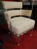 NAUTICAL COLLECTIBLE ALUMINUM CLUB CHAIR FROM THE 1950's OCEAN LINER s.s. UNITED STATES