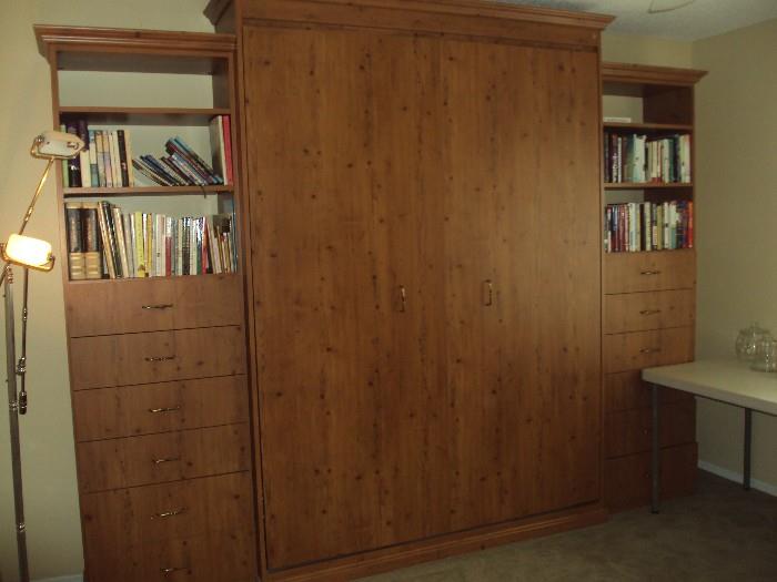 Queen Size Murphy Bed with Storage