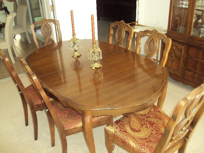 Dining Table, 6 Chairs