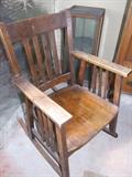 ANTIQUE OAK ROCKER