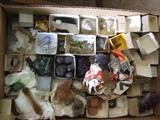 BOXES OF ROCK AND GEMSTONE COLLECTIONS!