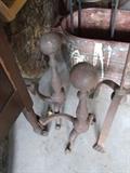 FIREPLACE HEARTH IRONS