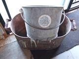 ANTIQUE GALVANIZED BUCKET