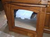 ANTIQUE OAK MIRROR THAT GOES WITH THE CORNER UNIT