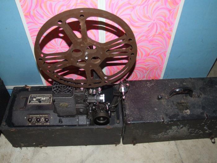 ANOTHER PIC OF THE VINATGE AMPRO 16 MM PROJECTOR!! WHAT A FIND!!