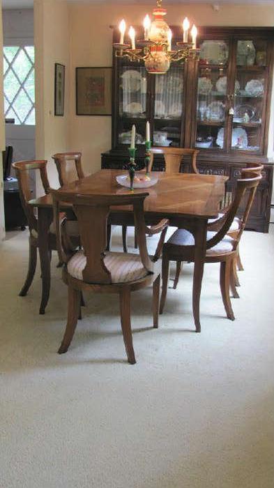 Dining Set by Baker, as shown. Plus two leaves.