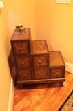 Stair Step Accent Table w/ Six Drawers