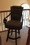 Swivel Upholstered Bar Chair - 2 of 2