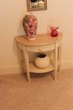 White Demi Lune Table